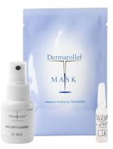 Dermaroller® - Das Original - Roller Cleaner Spray, Gesichtsmaske und Hyaluron Ampulle