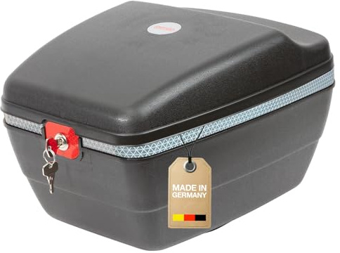 Westmark Fahrradkoffer Touring Tresor – diebstahlsicher, 14 Liter Stauraum | für alle Gepäckträger, inkl. Befestigungsmaterial, robust und wetterfest, 5430GE6S
