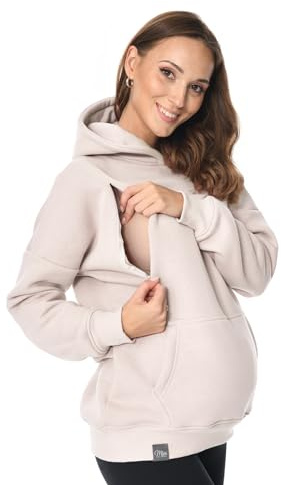 MijaCulture Umstandsmode 2in1 Stillpullover & Umstandspullover Stilltop Stillpulli Molly M001