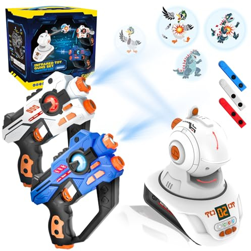FORHISHER Laser Tag Set Kinder,Laser Pistole Spiel mit Projektor für Jungen,Multifunktion Lasertag Geschenk Junge 6 7 8 9 10 11 12 Jahre