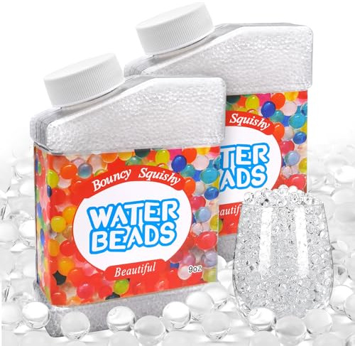 Eurtes Wasserperlen Durchsichtig 100.000 Stück, Deko Wasserperlen für Pflanzen Ungiftig, Transparent Water Beads, Wasserkugeln Vase Füllstoff und Deko Aquaperlen Bioabbaubar