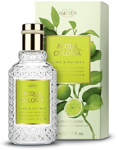 4711 Acqua Colonia® Lime & Nutmeg | Eau de Cologne - erfrischend - Wellness für die Sinne | 50ml Natural Spray
