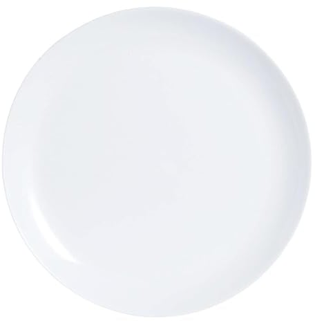 Luminarc Diwali Teller, flach, Opal, 25 cm, Weiß, 6 Stück