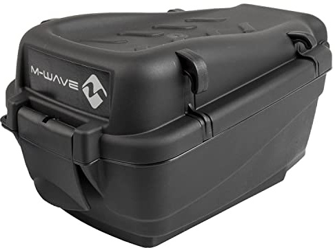 M-Wave Unisex Topcase Fahrradkoffer, Schwarz, 28 x 20 15 cm EU