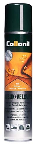 Collonil Nubuk + Velours Imprägnierspray 200 ml – farblos – Imprägnierspray Schuhe Universal, Jacke, Wildleder & Textilien Outdoor – Farbauffrischung & Schutz – Made in Germany