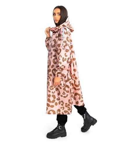 Jubi® Damen Regenponcho, wasserdicht, winddicht & leicht, Festival Flash