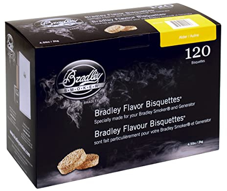 Bradley Smoker BTAL120 Erle Bisquetten 120 Pack