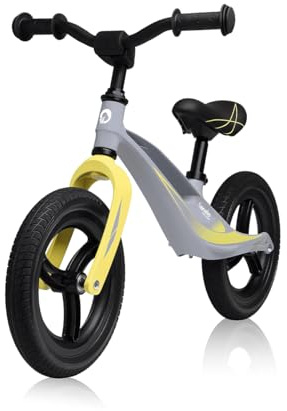 Lionelo Bart Tour Laufrad ab 2 Jahren bis 30 kg, Magnesiumrahmen, sportlicher Style, wartungsfreie PU 12 Laufräder, höhenverstellbarer Lenker und Sattel, langlebig und sehr leicht