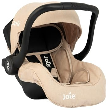 Joie Junior I-Gemm Puppen-Autositz in Stein, bequemer Tragesessel, Baby-Puppen-Reiseautositz mit Stauraum, integrierter Gurt, passend für Puppen bis 45 cm, Kinderwagen, Kinderwagen und Puppenzubehör