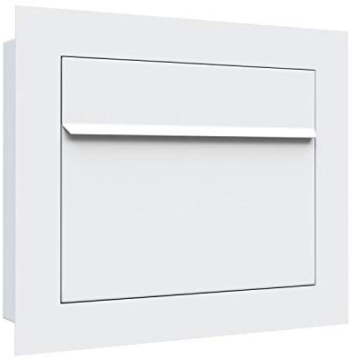 Unterputz-Briefkasten, Design Einbaubriefkasten Sora Weiss - Bravios