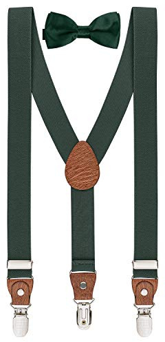 BomGuard Kinder Hosenträger & Fliege Set – verstellbar – ca. 90–125 cm Körpergröße – für Jungen & Mädchen
