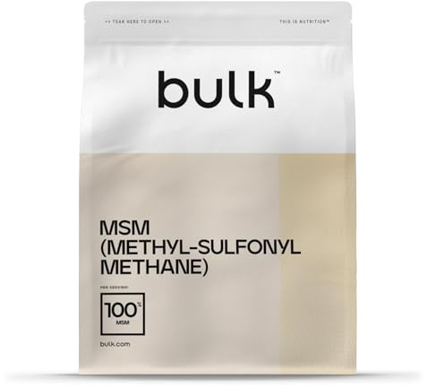 Bulk MSM-Pulver (Methyl-Sulfonylmethan), 1 kg, Verpackung kann variieren