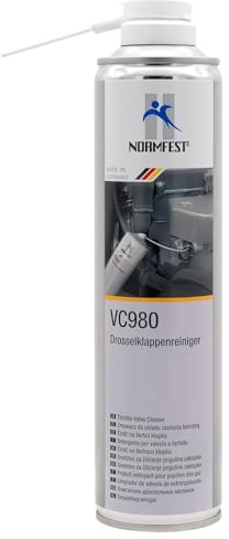 Normfest VC 980 – Drosselklappen- & Ansaugreiniger für Benzinmotoren, entfernt Ölkohle, Ruß & Harz, verbessert Gasannahme, Leerlauf & Verbrennung, für Drosselklappe, Vergaser & AGR – 400 ml