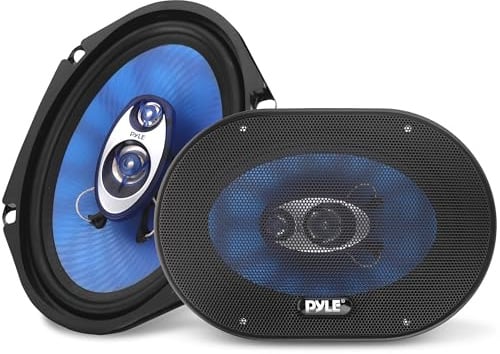 Pyle Auto Lautsprecher 6x8 Zoll 3 Wege Set 360W - Einbaulautsprecher Auto Kfz Lautsprecher mit Hochtöner Mitteltöner Car Hifi Klang klare Höhen kraftvoller Sound OEM Passform einfache Montage