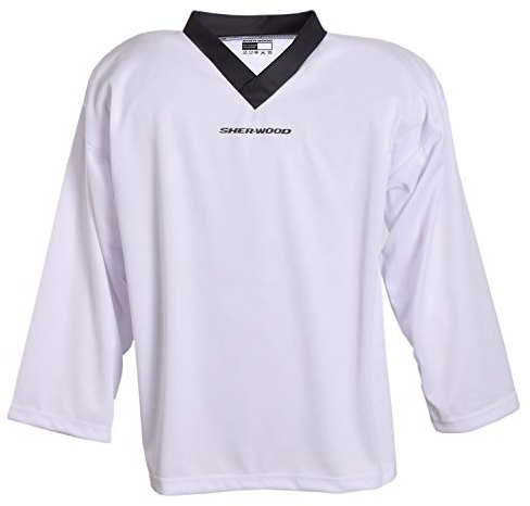 Sherwood - Eishockey Trainingstrikot Junior für Kinder I stilvolles Practice Jersey aus gelochtem Mesh-Stoff I V-Neck Jersey zum Trainieren I tolle Passform