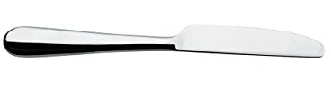 Alessi 5180/6M Nuovo Milano Dessertmesser/Zylinderblock glänzend und poliert, 6 Stück