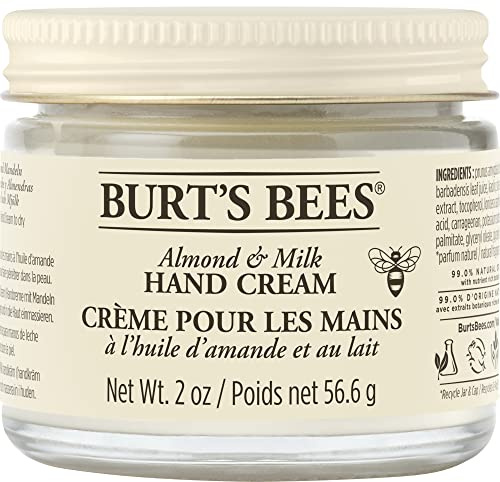 Burt's Bees 100% Natürlich Handcreme, Mandel und Milch mit Vitamin E, Handpflege für tockene Hände, 1er Pack x 57 g