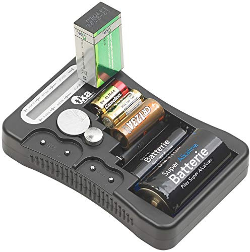 tka Köbele Akkutechnik Batterieprüfer: Digitaler Profi-Batterietester mit LCD-Anzeige, für gängige Batterien (Batterieprüfgerät, Batterietestgerät, Baby)