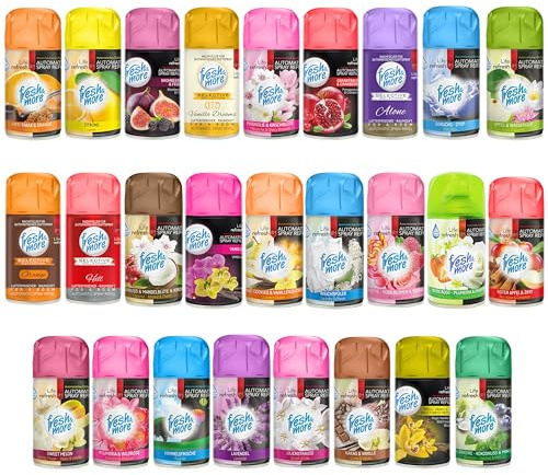 Fresh & More Lufterfrischer Nachfüller 12er Mix Pack, 250ml - Duftspray Kompatibel mit Freshmatic-Max