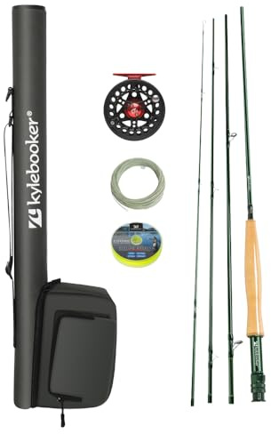 Kylebooker Fliegenfischrute mit Spule, Kombi-Set (6 W, 2,7 m, 4 Sekunden, 5/6 Spule)