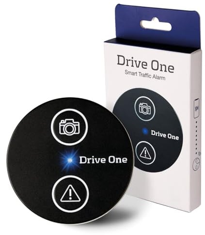 Needit Drive One Verkehrswarner das Original I Warnt vor Kontrollen und Gefahren im Straßenverkehr I Automatisch aktiv bei Smartphone Verbindung I Daten von BlitzerApp
