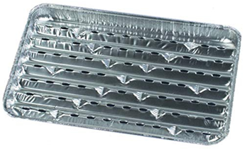 Papstar Alu-Grillschale, Aluminium, Silber, 34x23x2.5 cm, 5 Stück