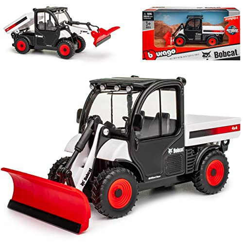 alles-meine.de GmbH Bobcat Toolcat 5600 Schneepflug Winterdienst ca 1/43 1/50 Burago Modell Auto mit individiuellem Wunschkennzeichen