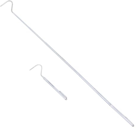 Terra Exotica Schlangenhaken aus Edelstahl gummiert – Snake Hook für Reptilien Handling – Feste Längen 50/70/96/105 cm & Teleskop 15–65/45–102 cm (15–65 cm (Teleskop))