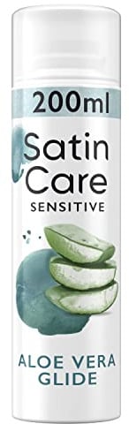 Satin Care Intimpflege Rasiergel Damen, Gel Aloe Vera, Geschenk für Frauen — 200ml