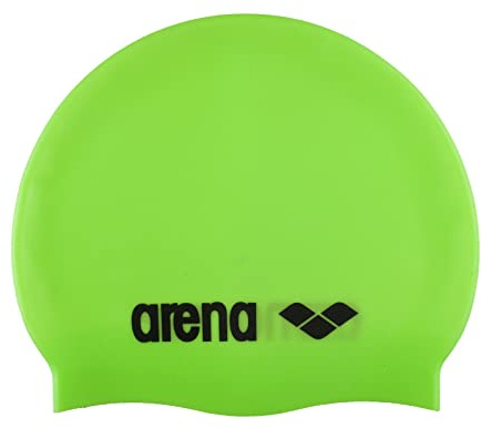 ARENA Classic Unisex Silikon-Badekappe, Schwimmkappe für Frauen und Männer, Badekappe mit Verstärktem Rand, Weiche und Strapazierfähige Schwimmkappe