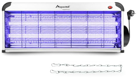 Aspectek Anti-Mückenlampe 40W UV insektenvernichter elektrisch, Schädlingsbekämpfer Gegen Lebensmittelmotten,Speisemotten, Küchenmotten, Mücken,fliegende Insekten in Küche,Garten, Chemiefrei