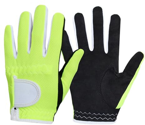 Zdprkqzvz Golfhandschuhe für Kinder, Jungen, Mädchen, Junior-Golfhandschuhe, atmungsaktiv, für Links- und Rechtshänder