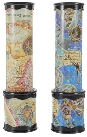 Toddmomy 2 Stück Klassisches Kaleidoskop Spielzeug Für Kinder Pädagogisches Kinder Kaleidoskop Ab 3 Jahren Mitgebsel Party Geschenk