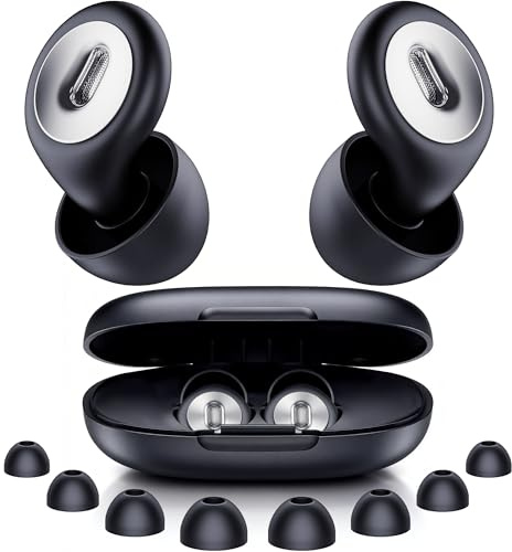 Fioobie Ohrstöpsel zum Schlafen - Lab-zert. Noise Cancelling Ohrstöpsel für Fokus, Reisen, Sensitivität | Komfort-Silikon wiederverwendbar | 46 dB Gehörschutz