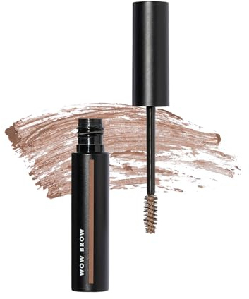 e.l.f. Wow Brow Gel, Volumengebendes, aufbaubares Wachs-Gel-Hybrid für volle, voluminös aussehende Brauen, Vegan & Tierversuchsfrei, Taupe