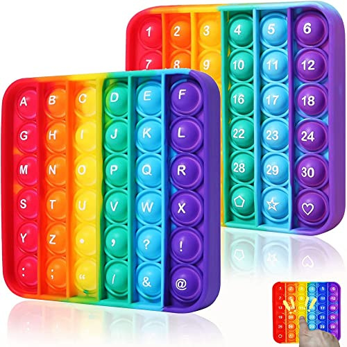 Steemjoey Pop Bubble Sensory Fidget Toy, Anzahl Stressabbau Spielzeug | Bubble Werkzeug Pädagogisches für Kinder Aufklärung Sensory Fidget Spielzeug Lernspielzeug und Studenten [Zufällig]