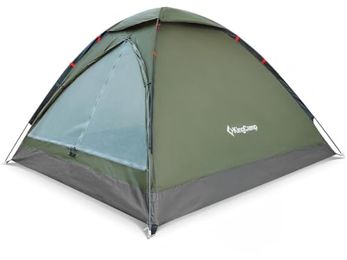 KingCamp Ultraleicht Camping Zelt MONDOME II für 2 Personen - Wasserdichtes Zelt, Kompakt und Rucksack-freundlich - Ideales Zelt für Camping, Trekking und Outdoor-Aktivitäten,Grün