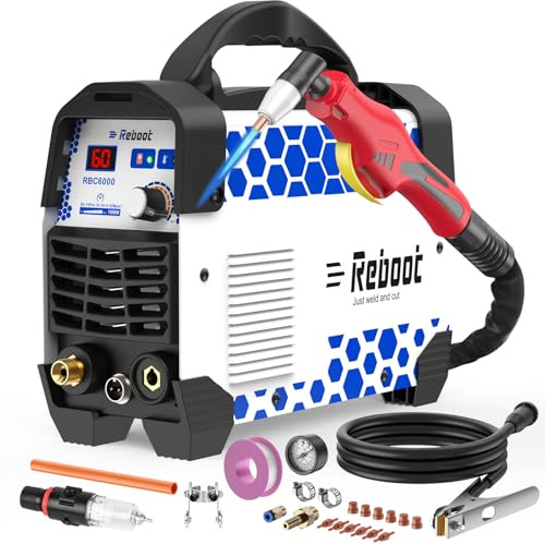 Plasmaschneider CUT 60 Digitaler IGBT - Inverter 240V 60Amp, Sauberer Schnitt von 1/2, RBC6000 5GEN, Ideal für DIY - und Industrieprojekte