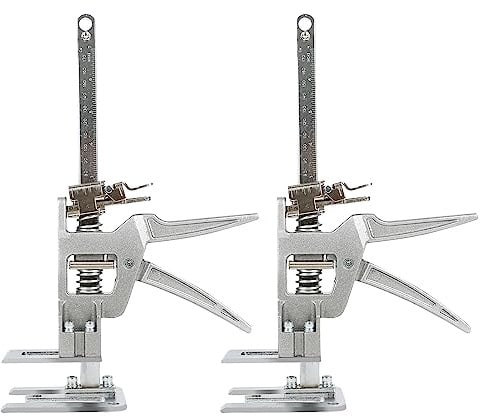 Arbeitssparender Arm, 2 Stück Arm Handwerkzeugheber mit Skala, Bis Zu 400KG Fliesenheber Hebewerkzeug, Multifunktional, Höhenverstellung, Hebevorrichtung für Türen, Möbel, Schrank, Board-Heber