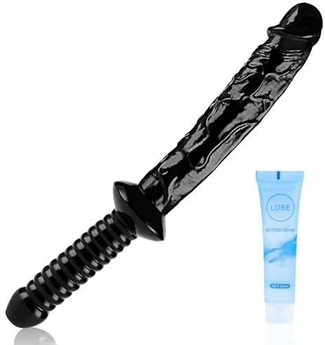 33.5cm Double-ended Sex Spielzeug für die Frau Masturbator Realistische Dildo mit Saugnapf für Freihändiges Spielen Körpersicheres Material&Erwachsenen-Sexspielzeug für Frauen Das Schwert Dildos M