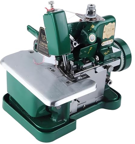 ZYLDDS Overlock-Nähmaschine, Overlock-Nähmaschine, Industrie-Overlockmaschine, 3000 Stiche pro Minute, mit Metallrahmen, für strapazierfähige Stoffe