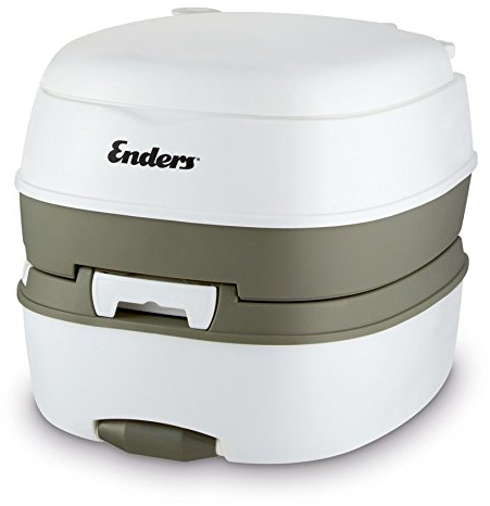 Enders Deluxe Campingtoilette bequeme Sitzhöhe, abnehmbarer Abwassertank 17 L - mobile Chemietoilette Campingklo Camping-Toilette