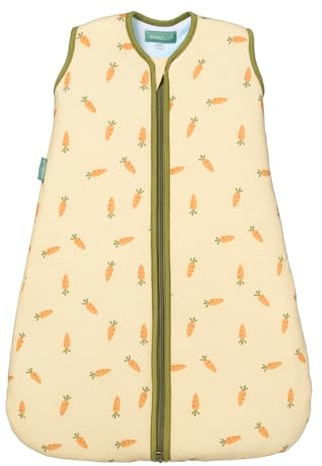 molis&co - Baby Schlafsack 2.5 TOG - Ganzjahres Schlafsack - Babyschlafsack Neugeborene - 100% Baumwolle (Oeko-TEX 100), ärmellos Winterschlafsack wattiert (Carrots, 85 cm (6-18 Monate))