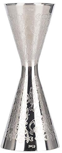 Fdit Double Cocktail Jigger, Edelstahl, 4,6 Zoll, 0,5 Unzen bis 3 Unzen Measure Cup Professioneller japanischer Bar Jigger