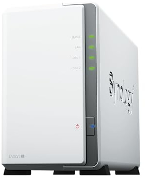 Synology DS223J 2 Bay Desktop NAS, weiß