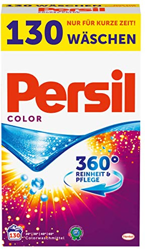 Persil Color Pulver, Colorwaschmittel, 360° Reinheit & Pflege, 1er Pack (1 x 130 Waschladungen)