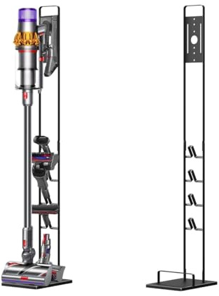Foho Ständer Kompatibel für Dyson Gen5 V15s V15 V12 Slim V11 V10 V8 V7 V6, Halterung, Bodenständer, Zubehörhalter Speichern und Organisieren, Kein Bohren