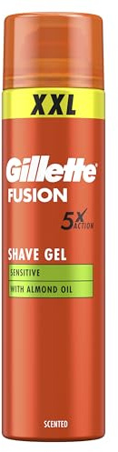 Gillette Fusion 5 Bartpflege Rasiergel Männer (240 ml), Geschenk für Männer