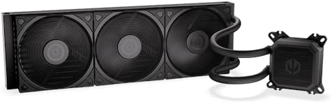 ENDORFY Navis F360 – AIO Wasserkühlung 360mm, 3x Fluctus 120mm PWM Lüfter, Keramiklager Pumpe, CPU Kühler für AMD AM4/AM5 & Intel LGA1700/1851/2011, Schwarz