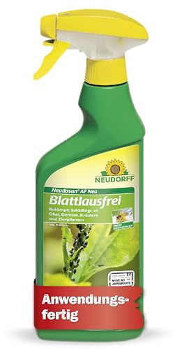 Neudorff Neudosan AF Neu Blattlausfrei – Bekämpft Blattläuse, Weiße Fliegen und Spinnmilben an Obst, Gemüse, Kräutern und Zierpflanzen, 500 ml